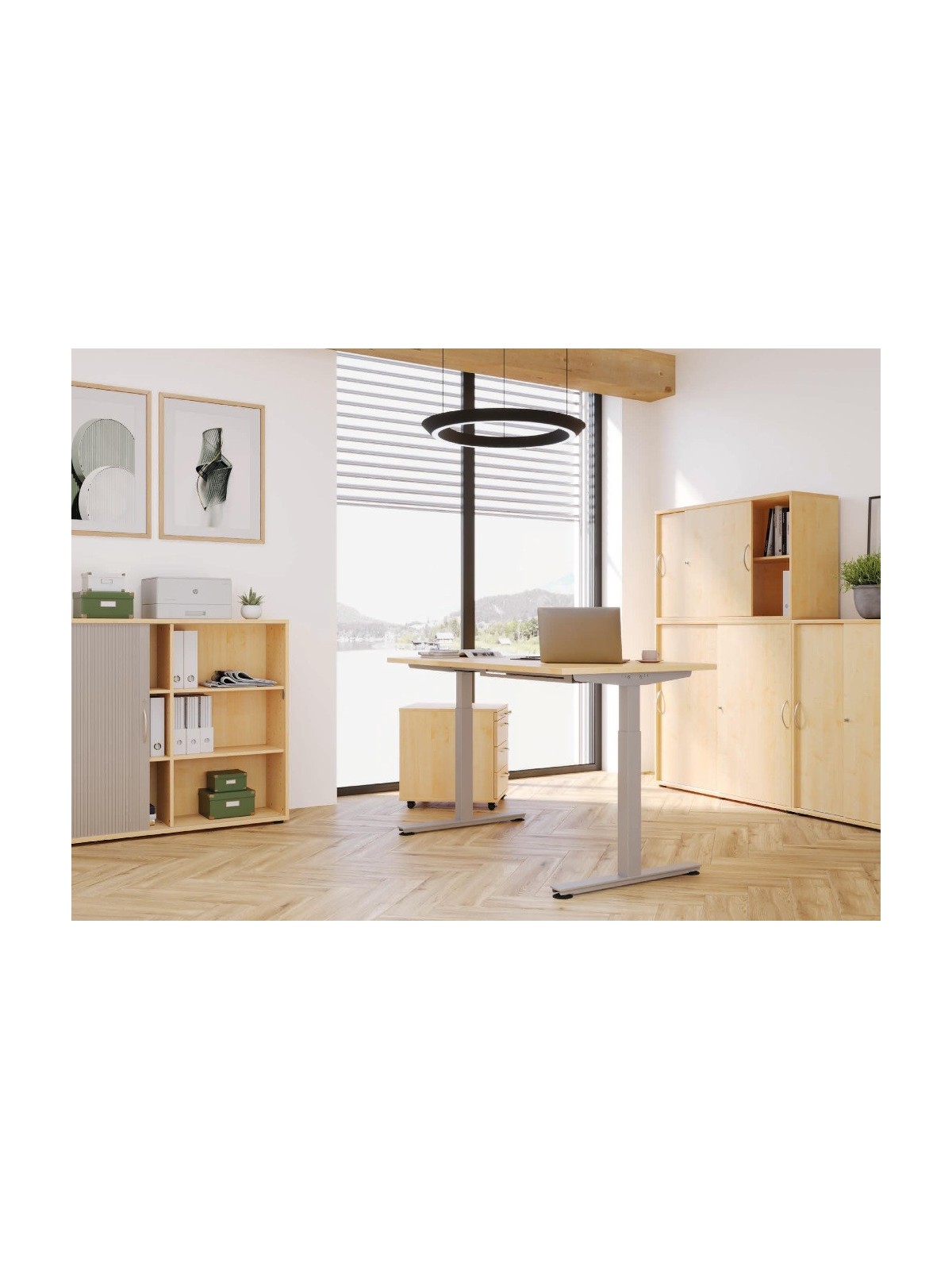 Steh-/Sitztisch Mini Office, 140er Breite