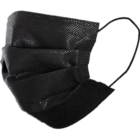 Mundschutz schwarz - 50 Stk.